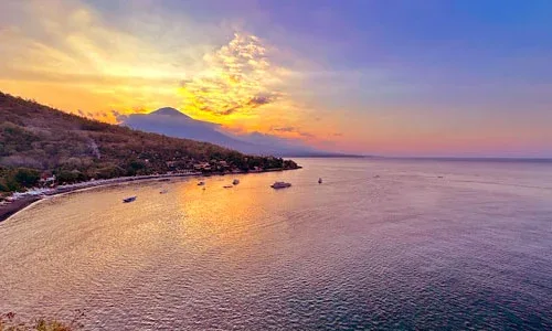 Sunset Point Amed di Karangasem Bali